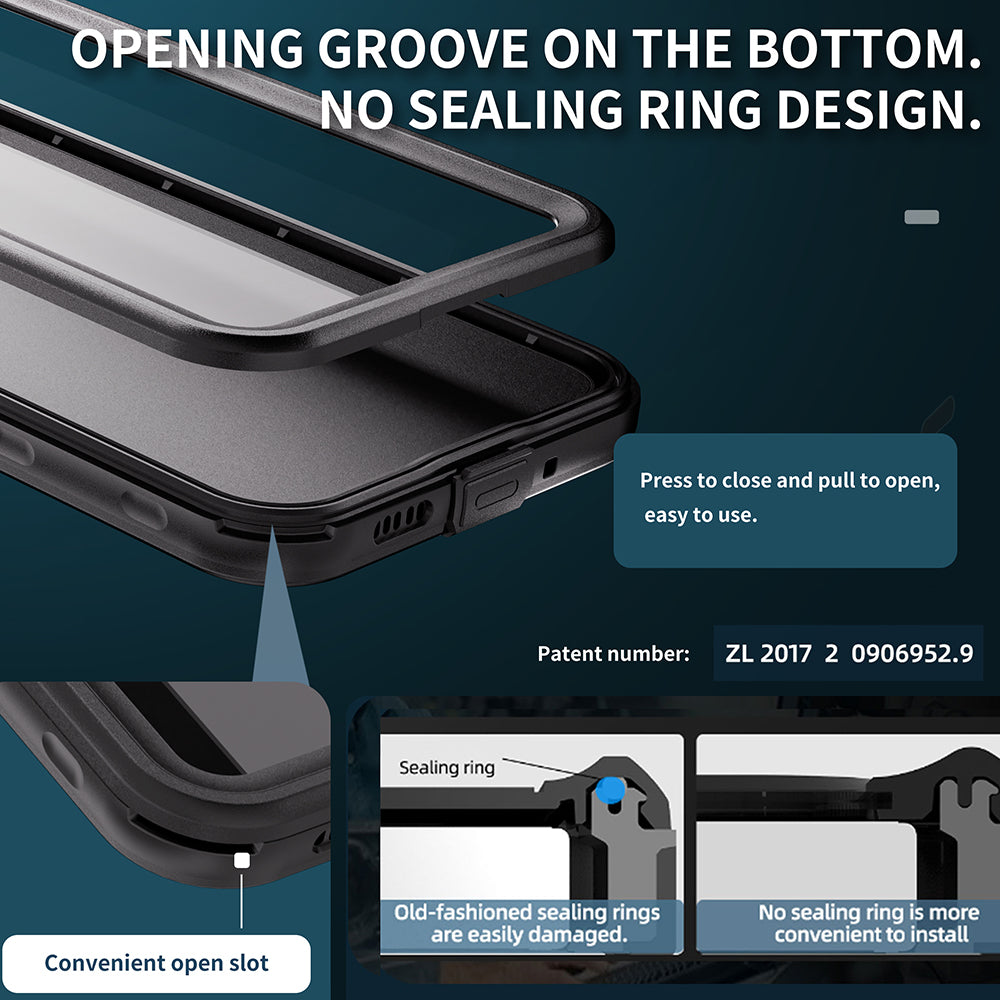 Vodotěsné pouzdro pro Samsung Galaxy A16 5G A166 / A16 4G A165, ShellBox, černé