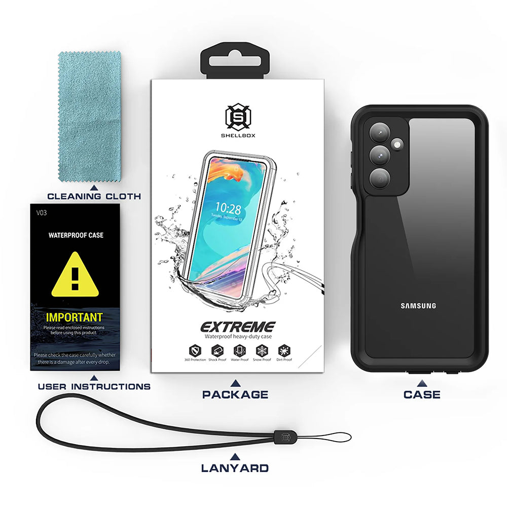 Vodotěsné pouzdro pro Samsung Galaxy A25 A256, ShellBox, černé