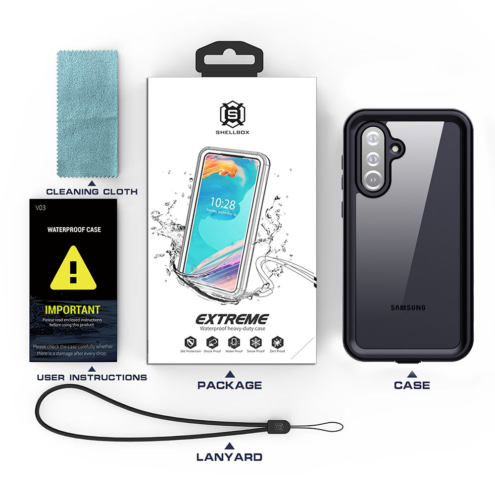 Vodotěsné pouzdro pro Samsung Galaxy A26 A266, ShellBox, černé