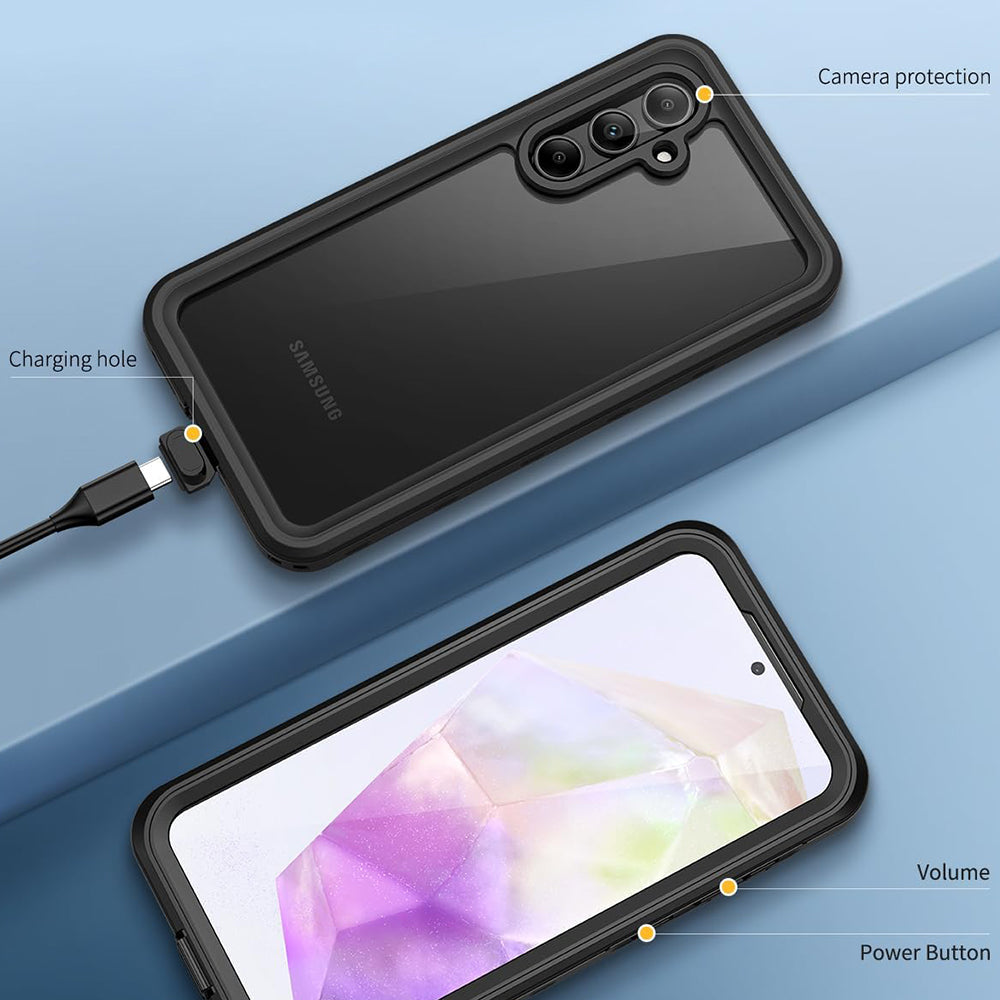 Vodotěsné pouzdro pro Samsung Galaxy A35 5G A356, ShellBox, černé
