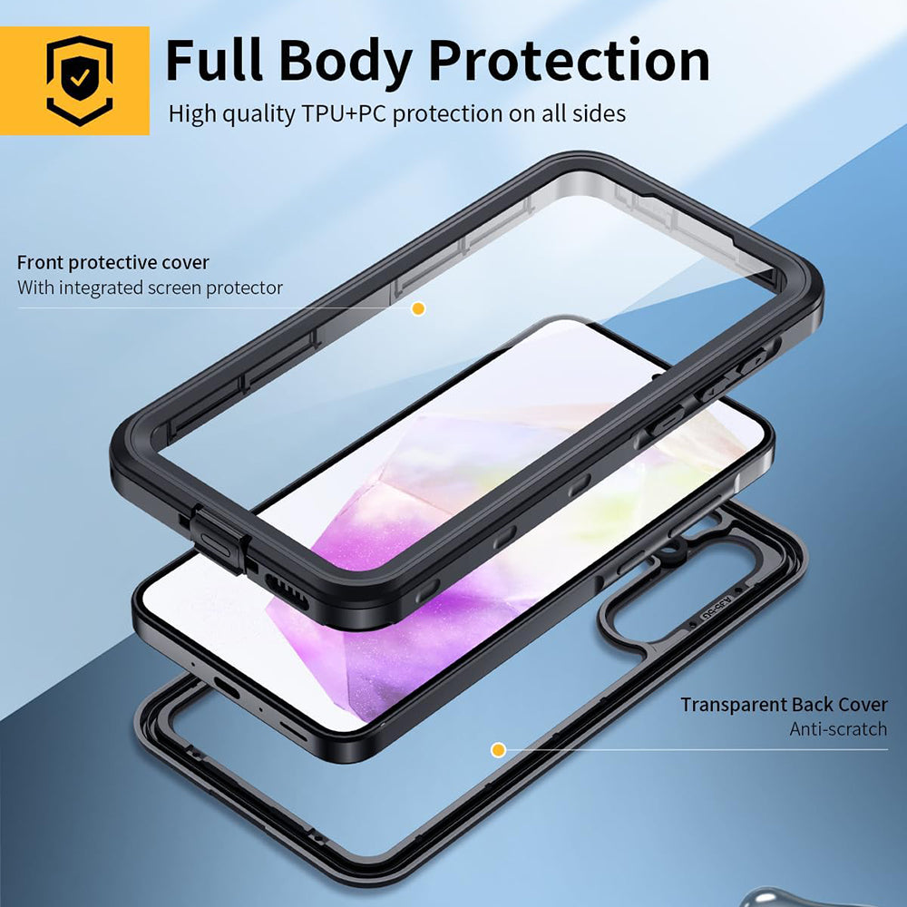 Vodotěsné pouzdro pro Samsung Galaxy A35 5G A356, ShellBox, černé