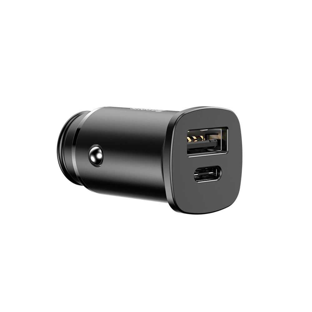 Nabíječka do auta Baseus Square PPS, 30W, 5A, 1 x USB-A - 1 x USB-C, černá CCALL-AS01