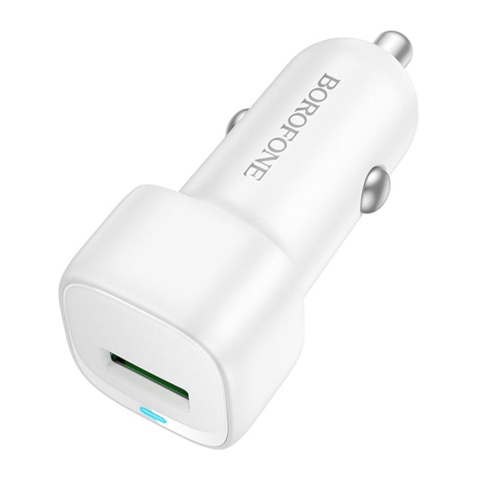 Auto nabíječka Borofone BZ34 Cloud, 18W, 3A, 1 x USB-A, Bílá