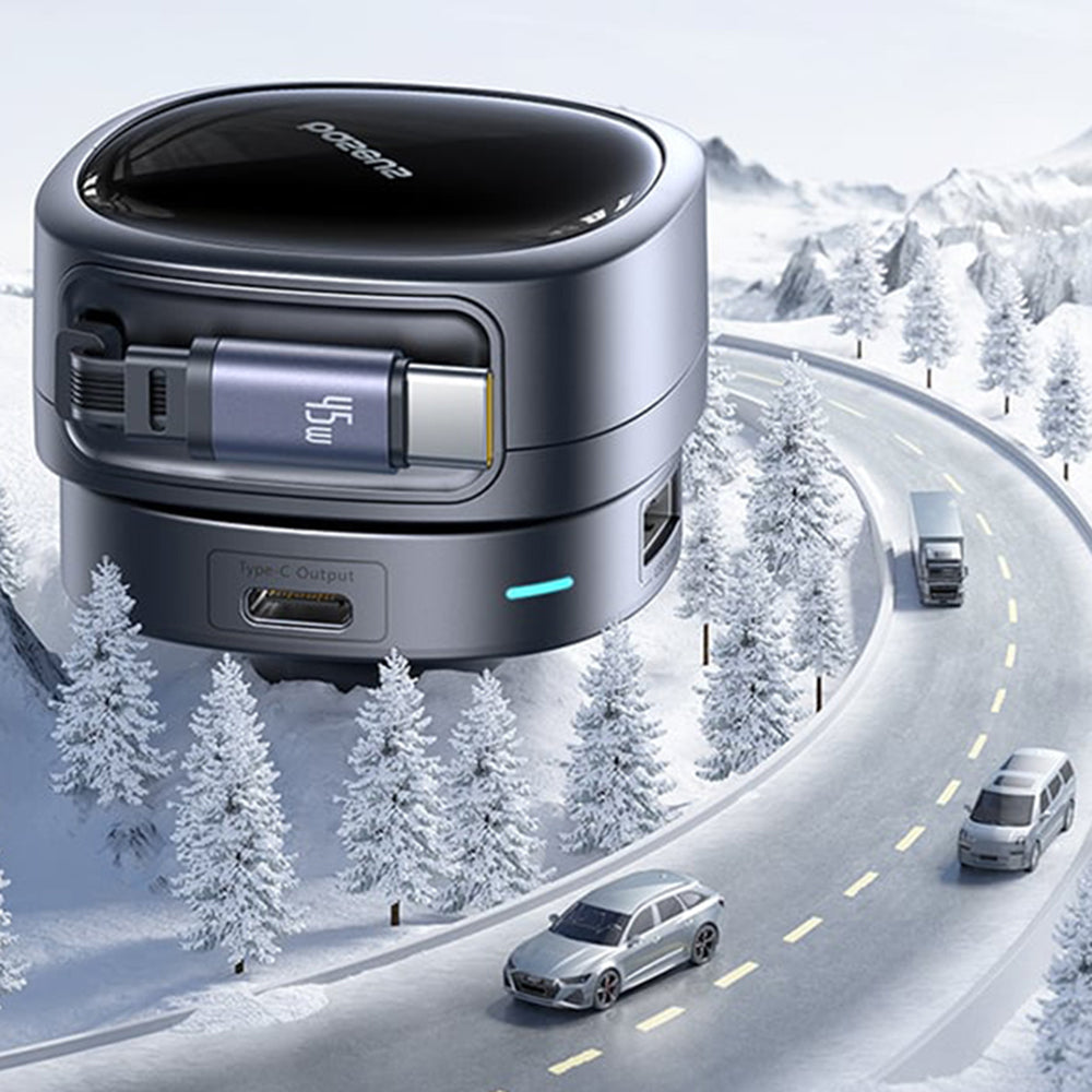 Auto nabíječka s USB-C kabelem Baseus PrimeTrip VR1, 60W, 3A, 1 x USB-A - 1 x USB-C, Černá C00069001121-00