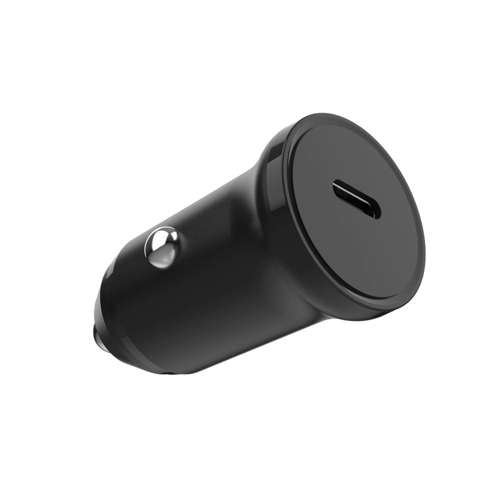 Auto nabíječka Fixed, 30W, 3A, 1 x USB-C, Černá