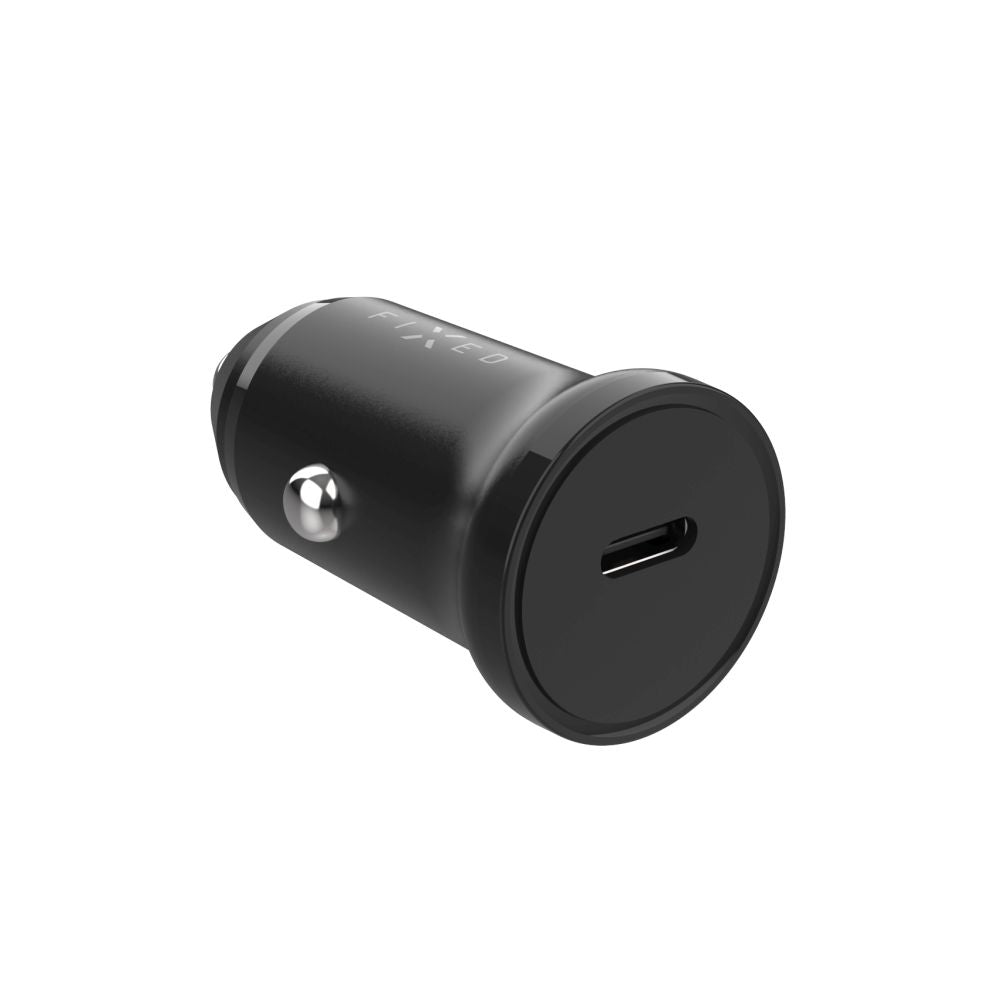 Auto nabíječka Fixed, 30W, 3A, 1 x USB-C, Černá