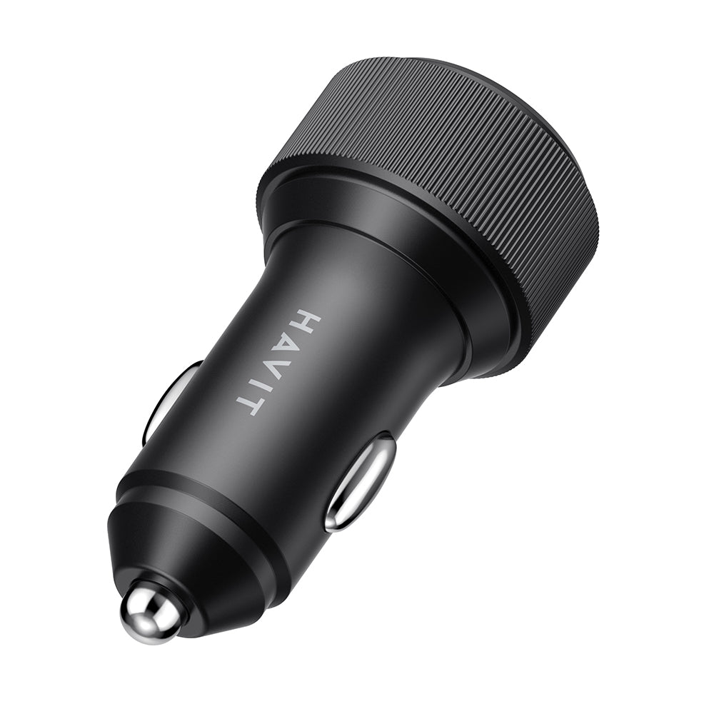 Autonabíječka HAVIT CC2014, 30W, 3A, 2 x USB-C, Černá