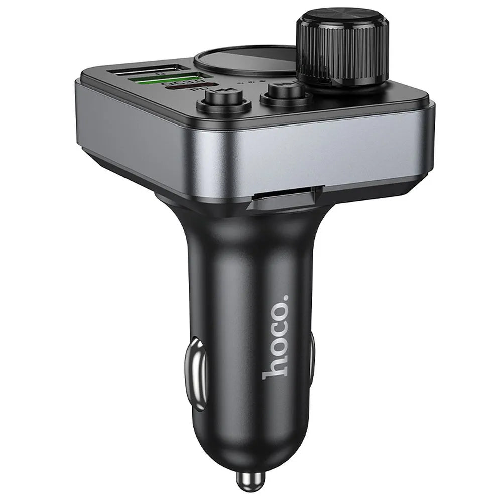 FM modulátor Bluetooth HOCO E86, 2 x USB-A - 1 x USB-C - 1 x microSD