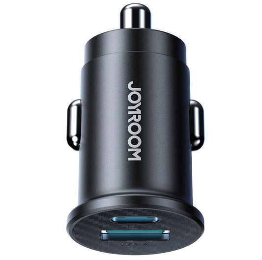 Auto nabíječka Joyroom JR-CCN16 Mini, 12W, 2.4A, 1 x USB-A - 1 x USB-C, Černá