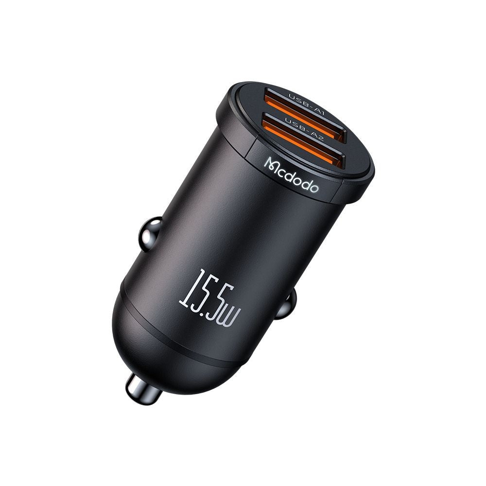 Auto nabíječka McDodo CC-2950 Cool, 15.5W, 3.1A, 2 x USB-A, Černá