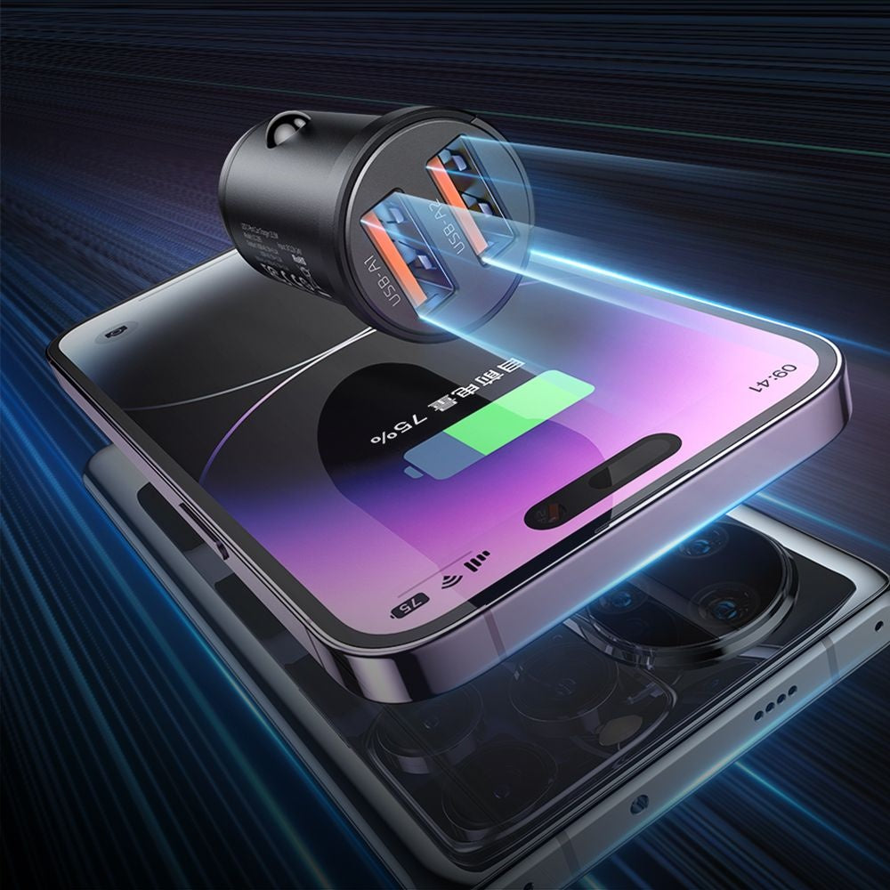 Auto nabíječka McDodo CC-2950 Cool, 15.5W, 3.1A, 2 x USB-A, Černá