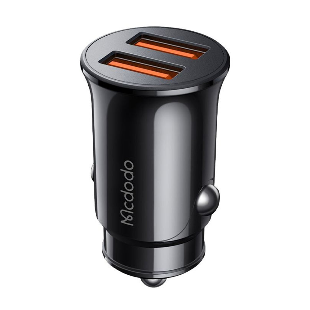 Auto nabíječka McDodo CC-6602, 12W, 2.4A, 2 x USB-A, Černá