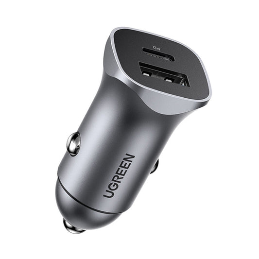 Autonabíječka UGREEN CD130, 24W, 3A, 1 x USB-A - 1 x USB-C, šedá