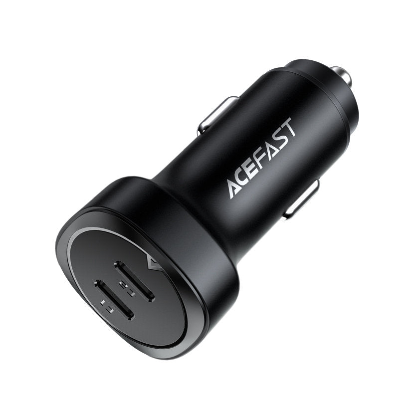 Auto nabíječka Acefast B2, 72W, 3A, 2 x USB-C, Černá