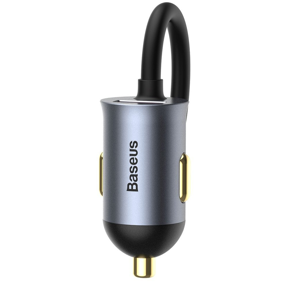 Auto nabíječka Baseus Share Together, 120W, 3A, 3 x USB-A - 1 x USB-C, Šedá CCBT-B0G