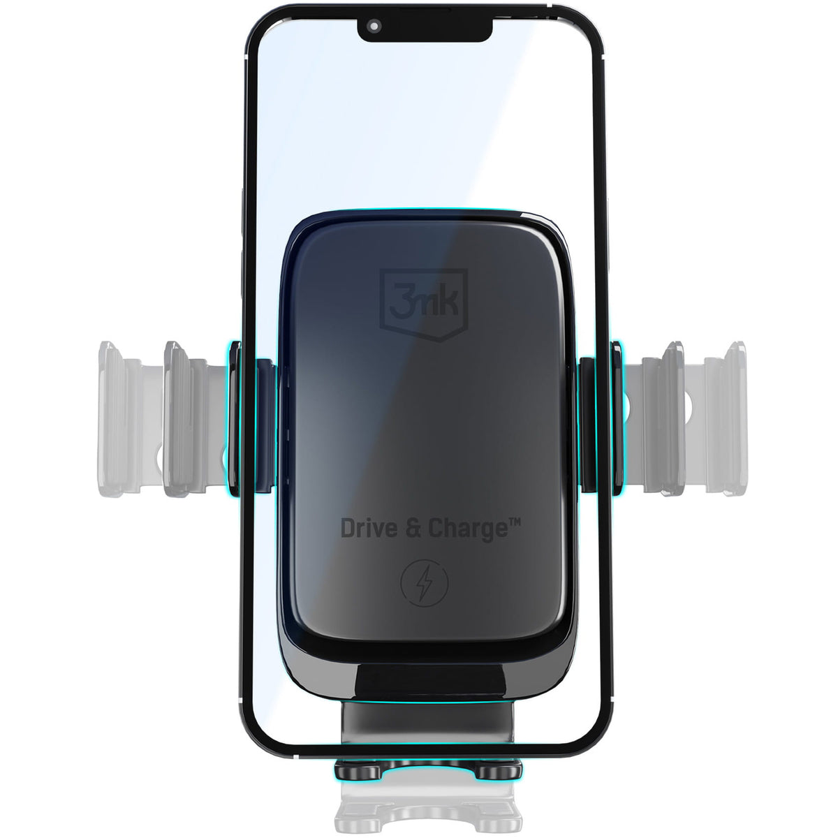 Bezdrátová autonabíječka 3MK Drive&Charge, 15W, 1.67A, černá