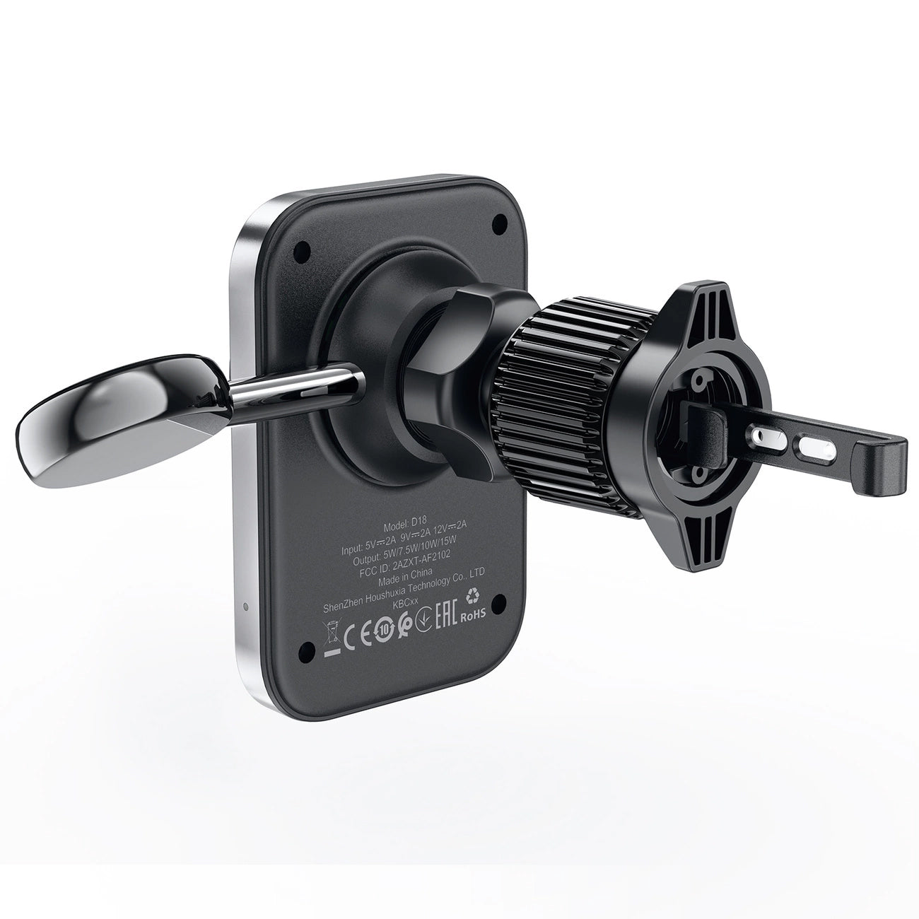 Bezdrátová auto nabíječka Acefast D18 2v1, 15W, 1.67A, černá