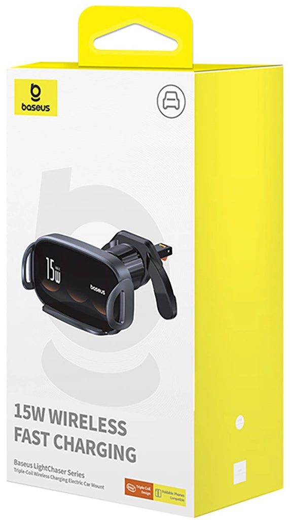 Bezdrátová autonabíječka Baseus LightChaser, 15W, 1.67A, Černá C40355901111-00
