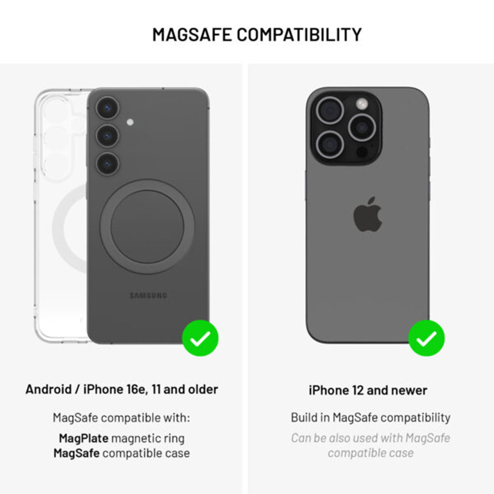 Bezdrátová autonabíječka Fixed MagRound 2 XL, 15W, 1.67A, černá