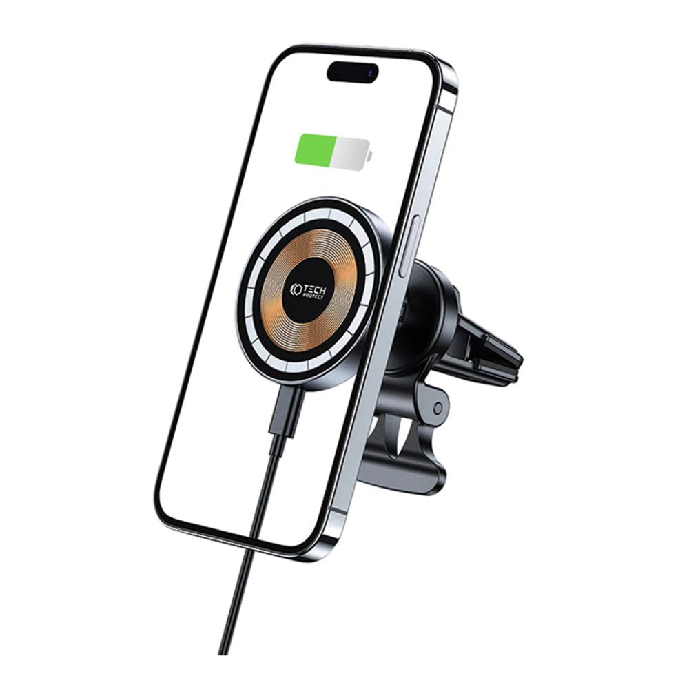 Bezdrátová nabíječka do auta Tech-Protect V5, 15 W, 1,67 A, černá