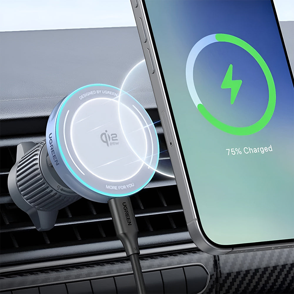 Bezdrátová autonabíječka UGREEN W758, 25W, 1.67A, Modrá