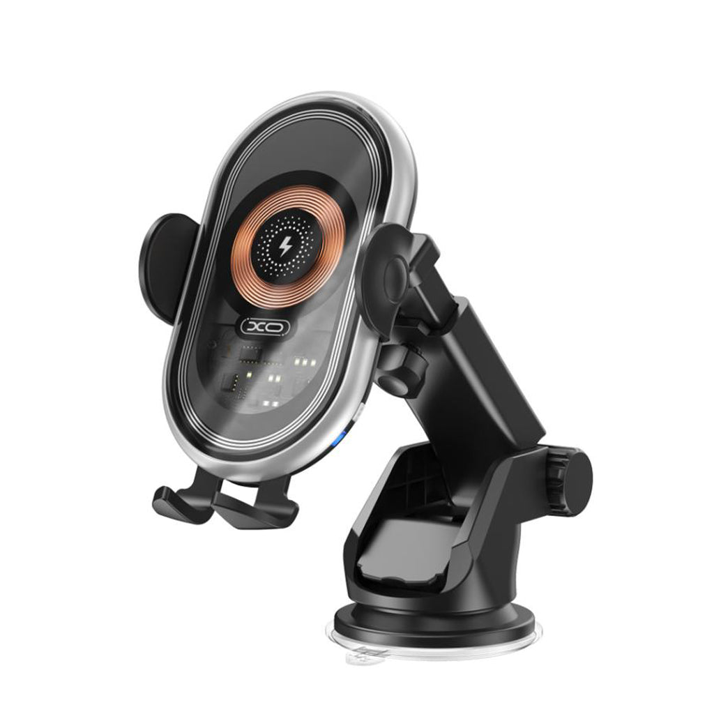 Bezdrátová auto nabíječka XO Design WX038, 15W, 1.67A, Černá