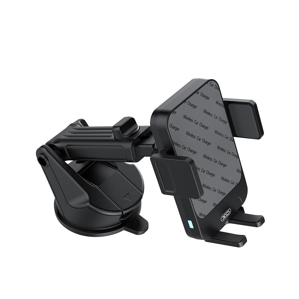 Bezdrátová auto nabíječka XO Design WX043, 15W, 1.67A, Černá