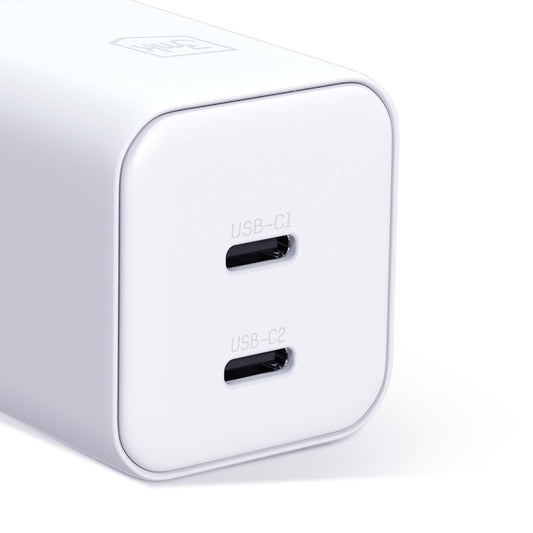 Síťová nabíječka 3MK Hyper, 45W, 2 x USB-C, bílá