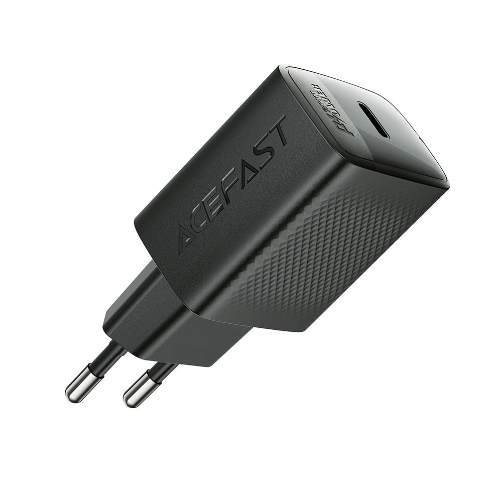 Síťová nabíječka Acefast A104, 25W, 3A, 1 x USB-C, Černá