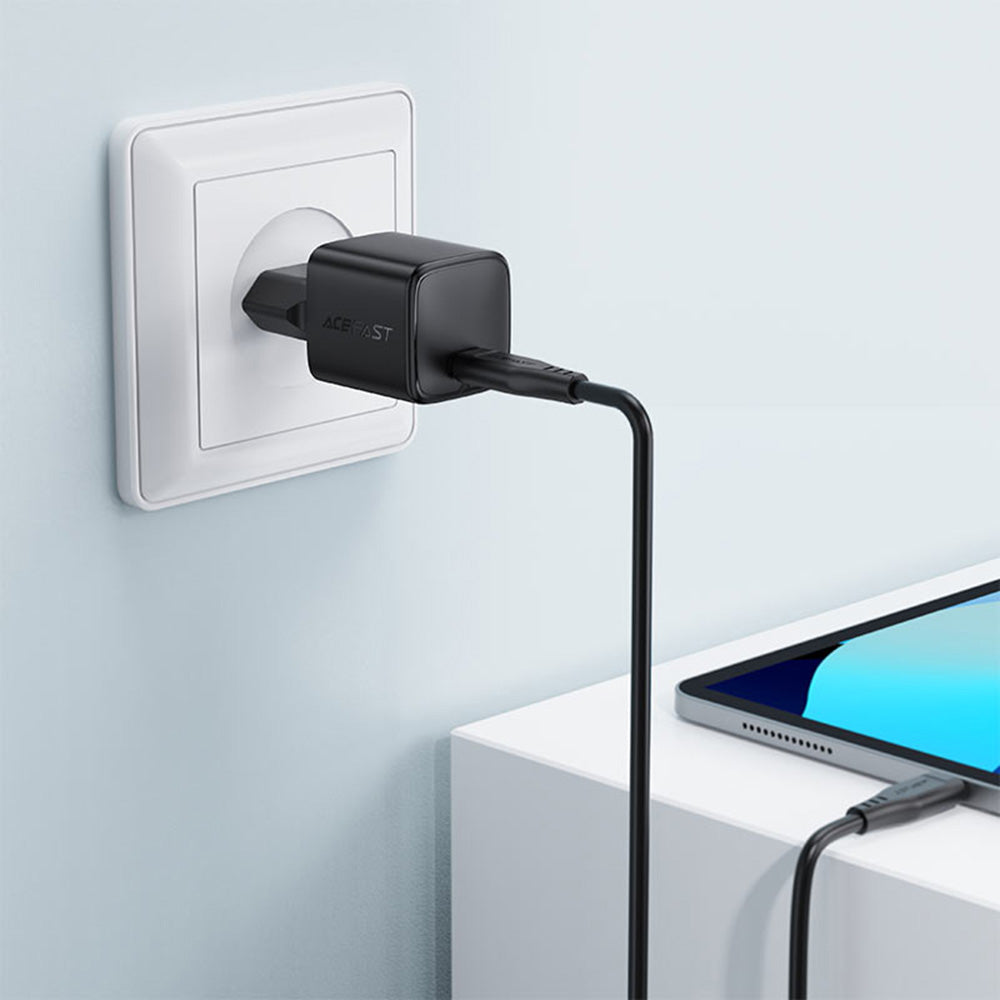 Síťová nabíječka Acefast A118, 30W, 3A, 1 x USB-C, Černá