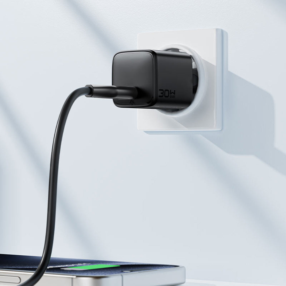 Síťová nabíječka Acefast A118, 30W, 3A, 1 x USB-C, Černá