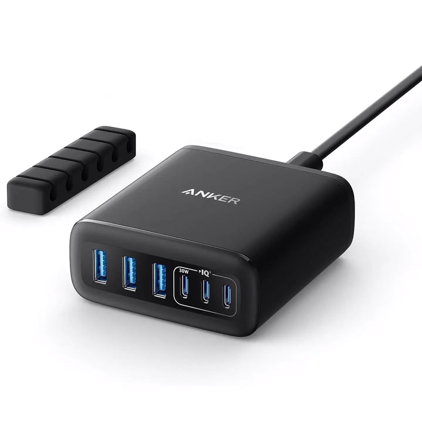 Nabíječka Anker Station, 112W, 3A, 3 x USB-A - 3 x USB-C, černá A2154G11