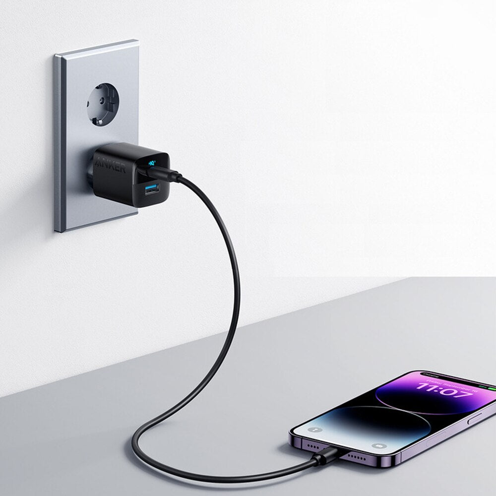 Anker 323 Síťová nabíječka, 33 W, 3A, 1 x USB-A - 1 x USB-C, černá A2331G11
