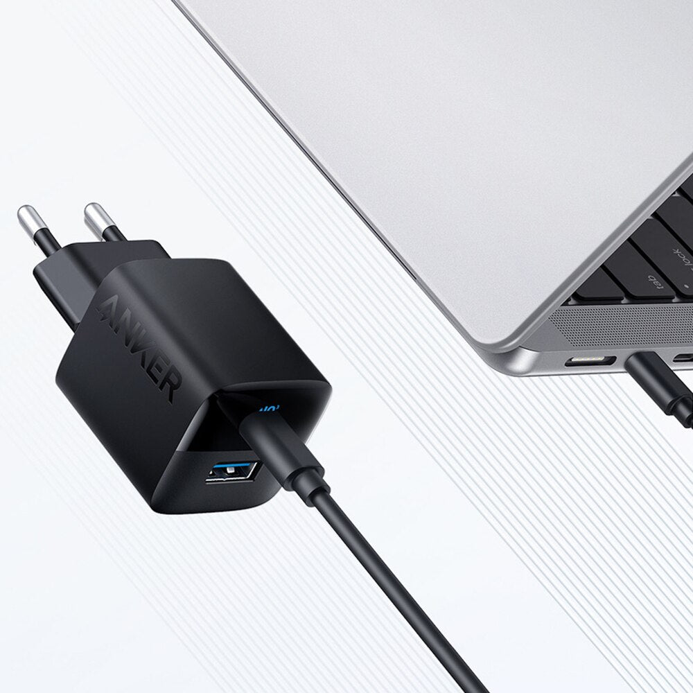 Anker 323 Síťová nabíječka, 33 W, 3A, 1 x USB-A - 1 x USB-C, černá A2331G11