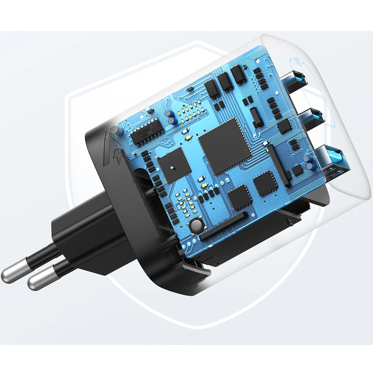 Síťová nabíječka Anker 336, 67W, 3.25A, 1 x USB-A - 2 x USB-C, Černá A2674G11