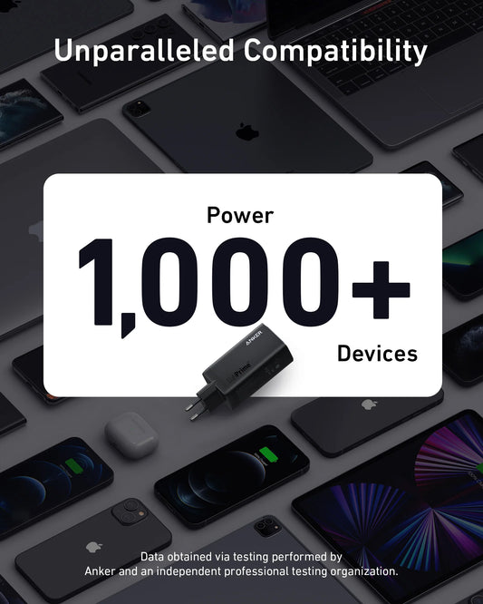 Síťová nabíječka Anker 737, 120W, 5A, 1 x USB-A - 2 x USB-C, černá