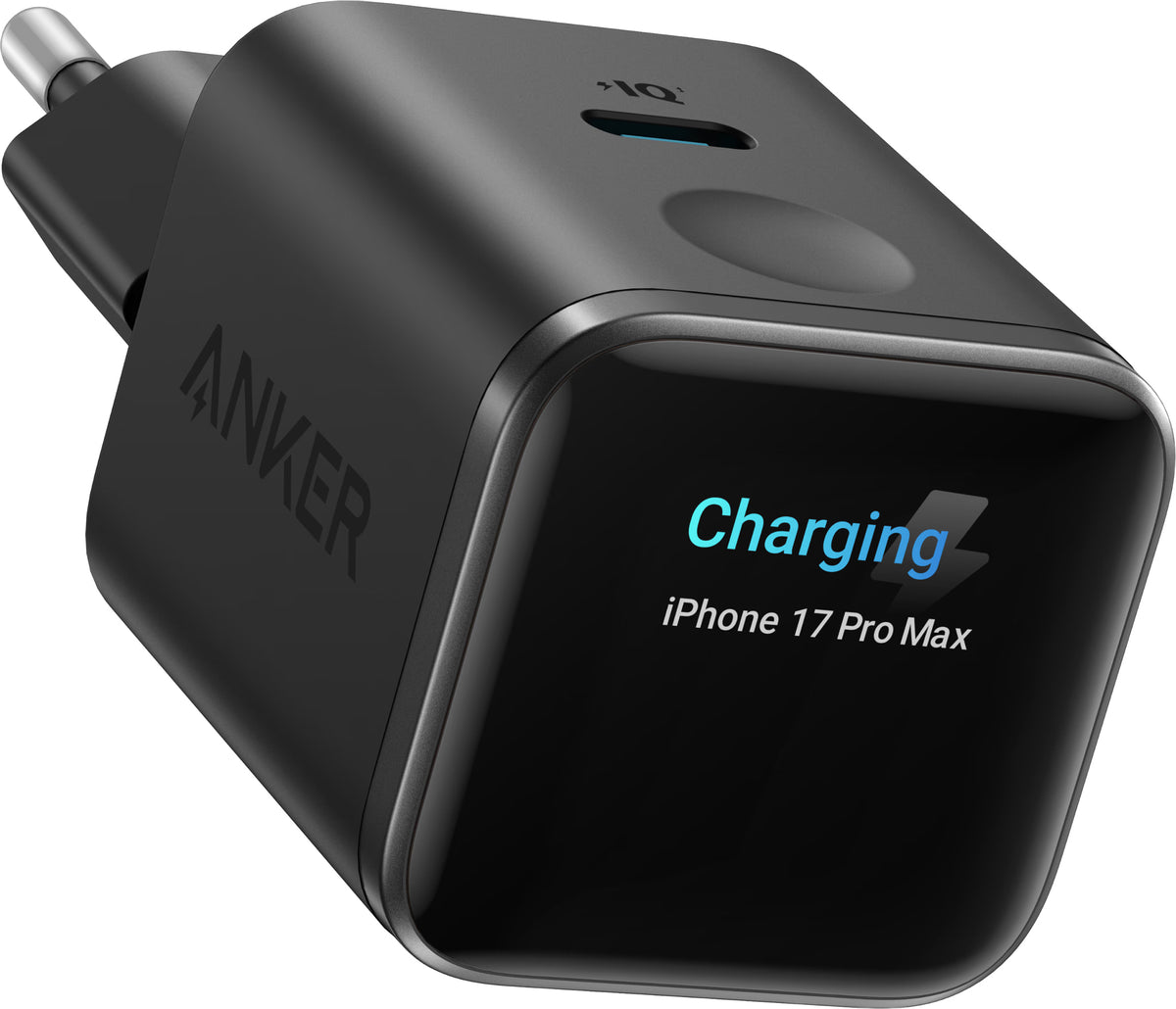 Síťová nabíječka Anker Nano Display, 45W, 3A, 1 x USB-C, černá A121DG11