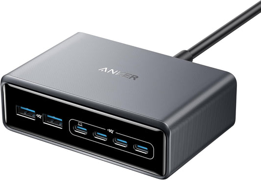 Síťová nabíječka Anker Prime, 200W, 3A, 2 x USB-A - 4 x USB-C, černá A2683341