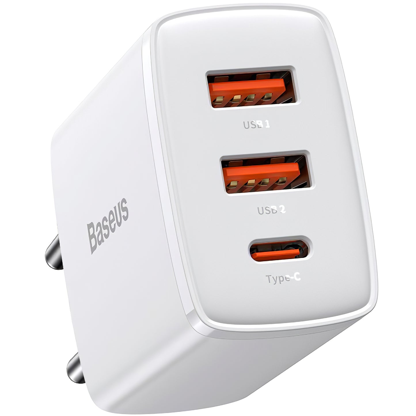 Síťová nabíječka Baseus Compact, 30 W, 1 x USB-C - 2 x USB-A, bílá CCXJ-E02