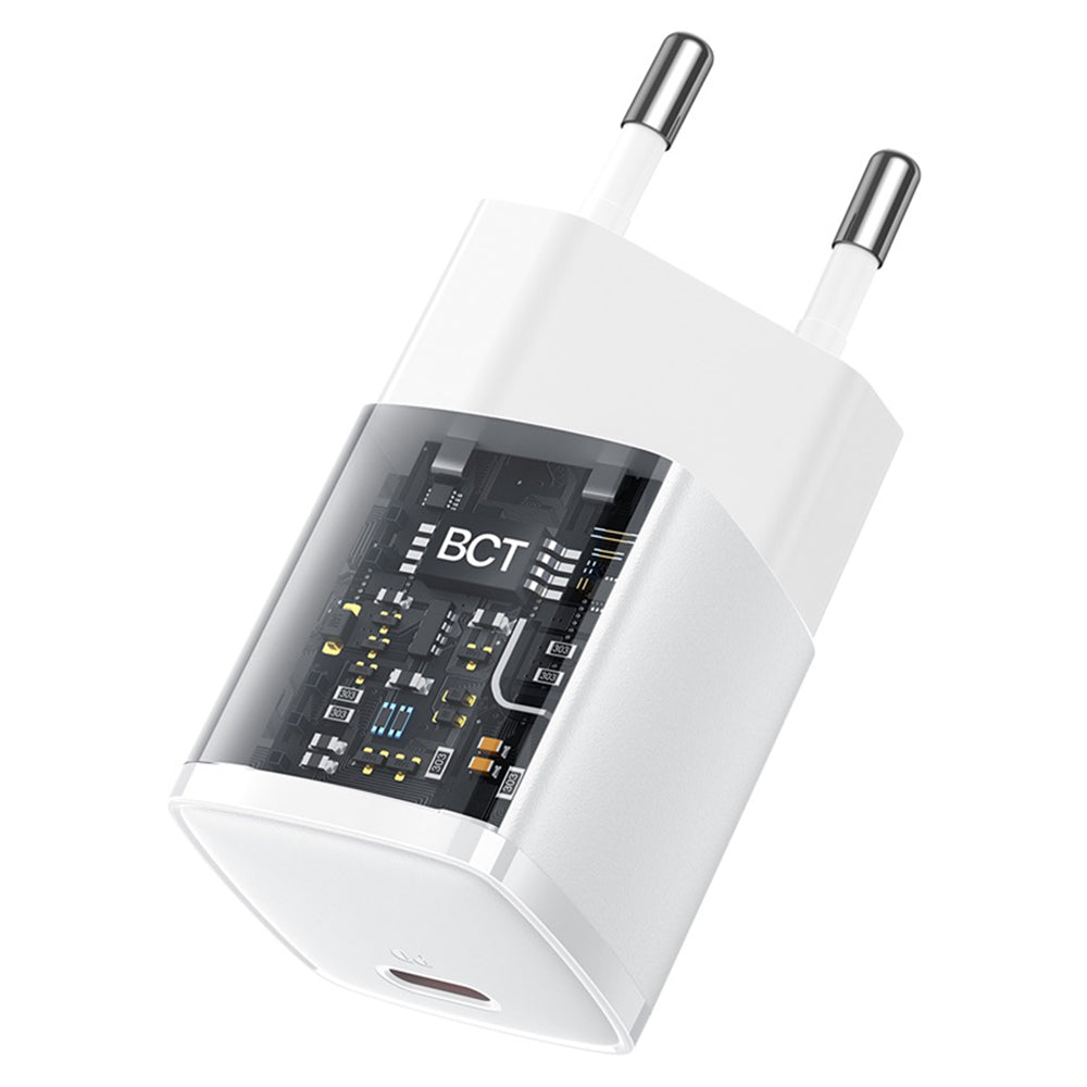 Síťová nabíječka Baseus Cube Pro, 30W, 3A, 1 x USB-C, Bílá CCXF000302
