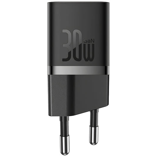 Síťová nabíječka Baseus GaN GaN Mini 1C, 30W, 3A, 1 x USB-C, černá CCGN070401