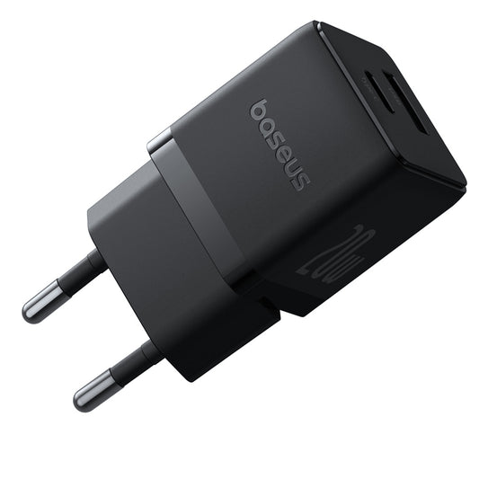 Síťová nabíječka Baseus Palm, 20W, 3A, 1 x USB-A - 1 x USB-C, Černá P10111608113-00