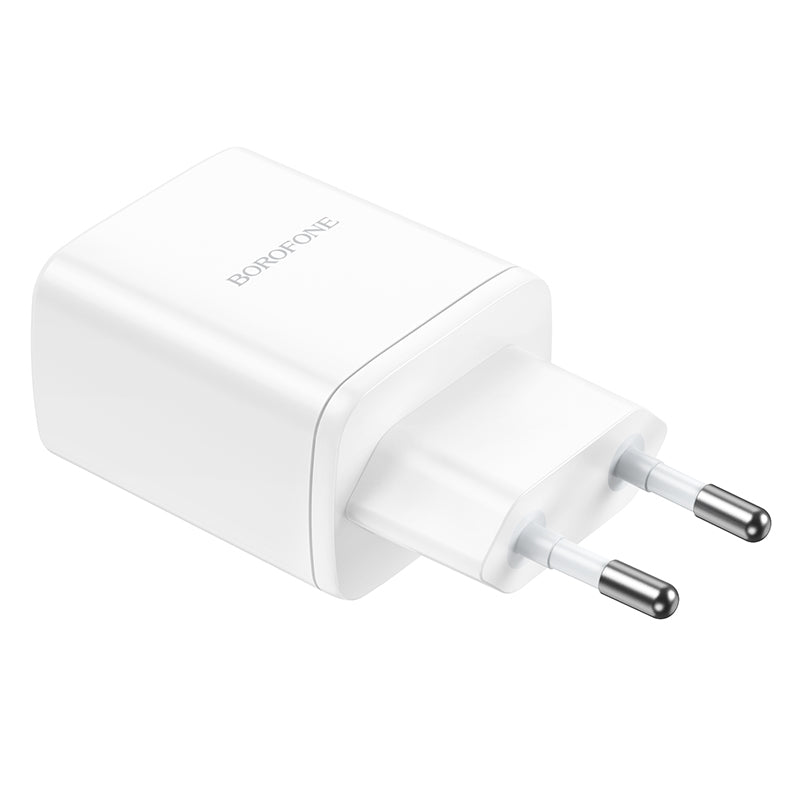Síťová nabíječka Borofone BN9, 35W, 3A, 2 x USB-C, bílá