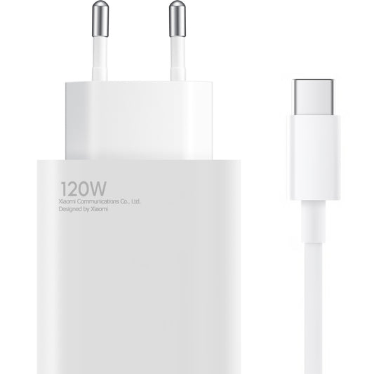 Síťová nabíječka Xiaomi s kabelem USB-C, 120W, 6A, 1 x USB-A, bílá BHR9462EU