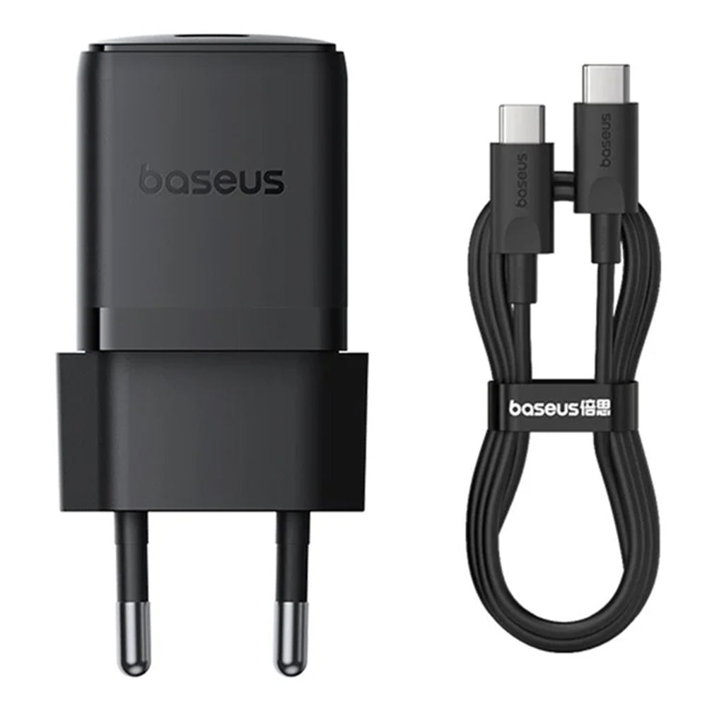 Síťová nabíječka s kabelem USB-C Baseus Palm, 30W, 3A, 1 x USB-C, Černá P10111605113-01