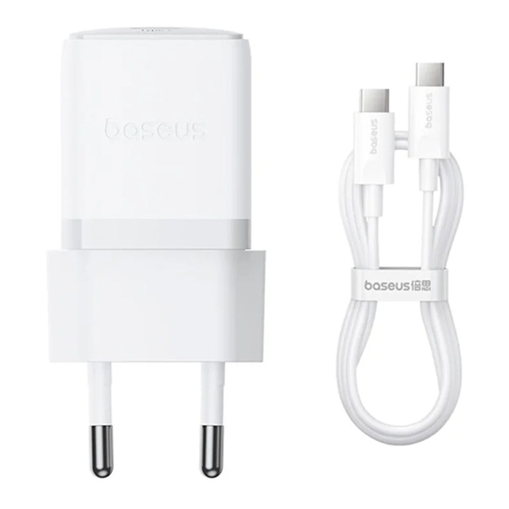 Síťová nabíječka s kabelem USB-C Baseus Palm, 30W, 3A, 1 x USB-C, Bílá P10111605213-01