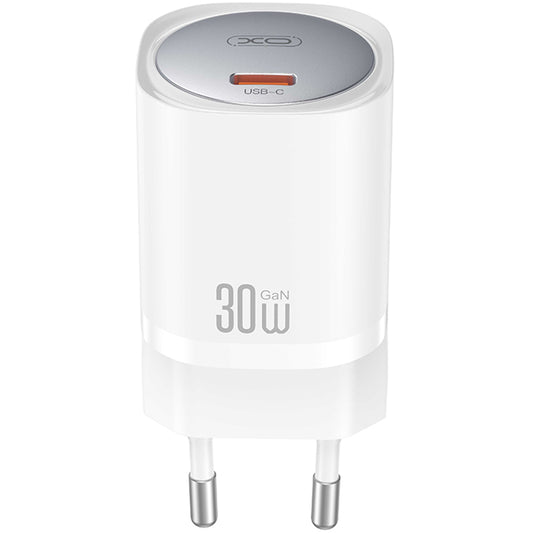 XO Design CE20, 30W, 3A, 1 x USB-C, 1 x USB-C, bílý