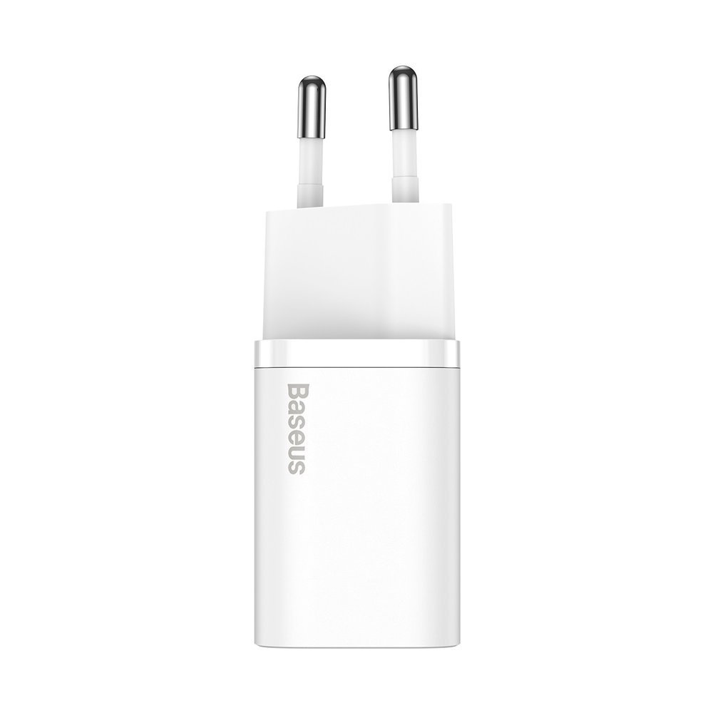 Síťová nabíječka s kabelem USB-C Baseus Super Si, 25W, 3A, 1 x USB-C, bílá TZCCSUP-L02