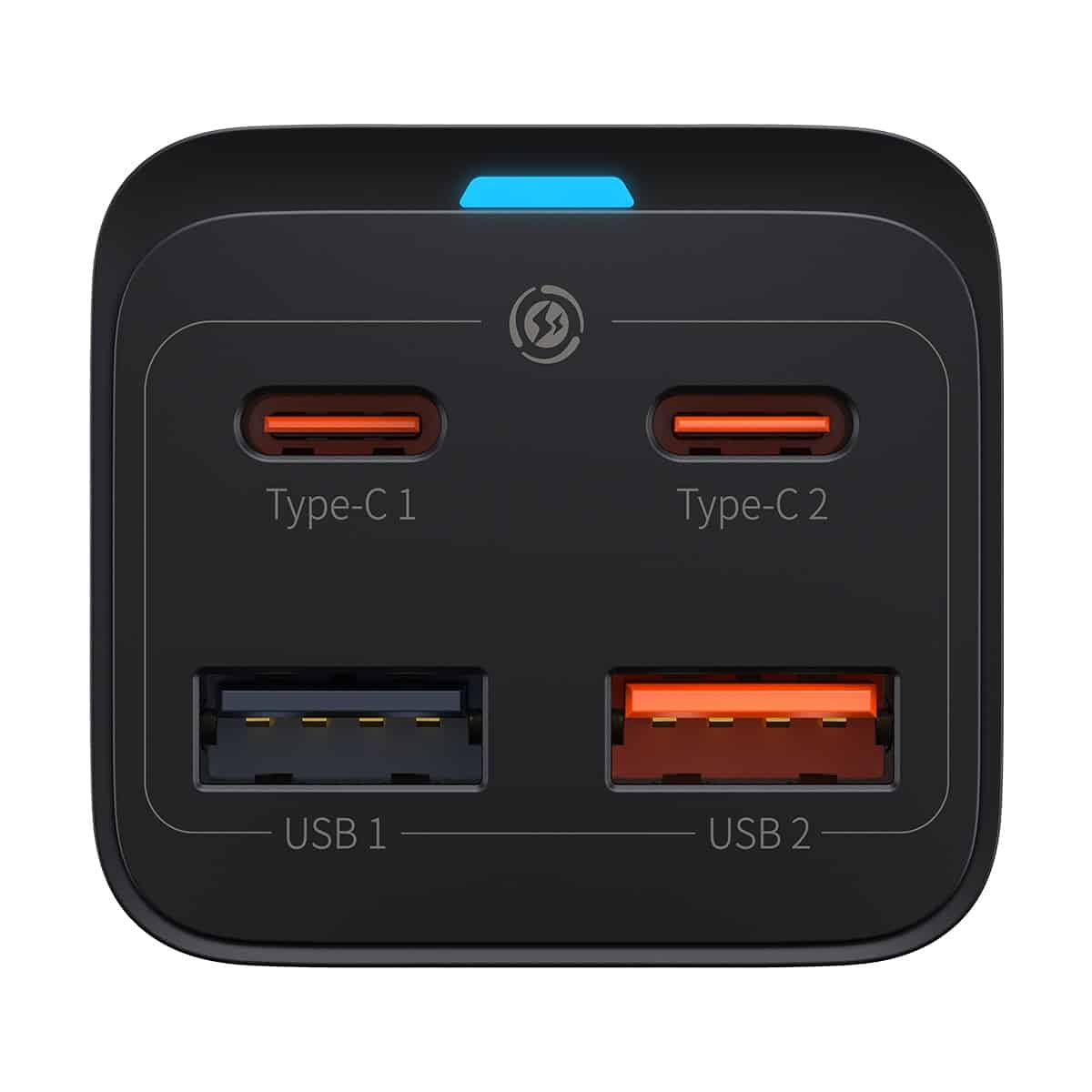 Nabíječka Baseus GaN3 Pro, 65W, 3A, 2 x USB-A - 2 x USB-C, Černá CCGP040101
