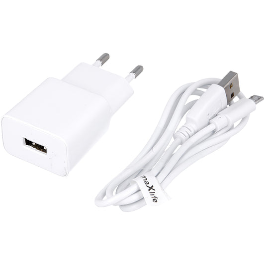 MaXlife MXTC-01, 10,5 W, 2,1 A, 1 x USB-A, bílý